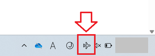 Windows11:機内モードが有効