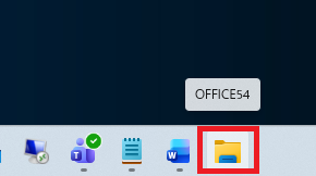 Windows 11：フォルダをタスクバーにピン留め