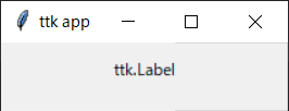 ttk:labelの使い方サンプルプログラム