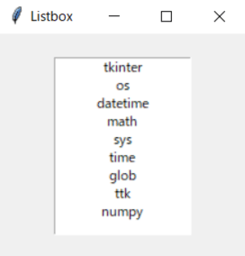 tkinter:Listboxオプションのjustify
