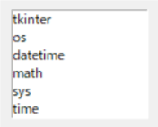 tkinter:listboxウィジェット