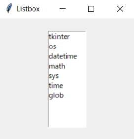 tkinter:Listboxオプションのwidth