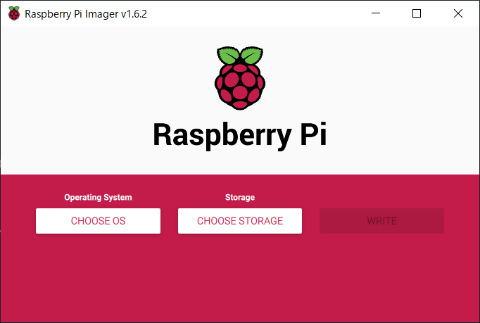 Raspberry Pi Imager:起動
