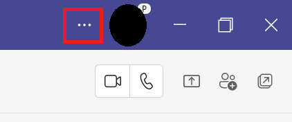 Teams:アイコンの左側にある「…」をクリック