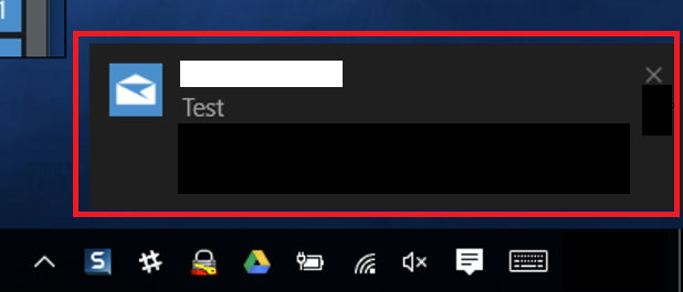 Windows10:右下の通知