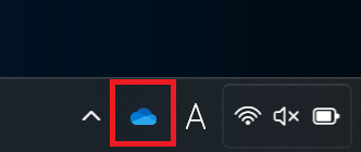 OneDrive:タスクバーの青い雲