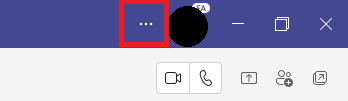 Teams:アイコンの左側にある「・・・」をクリック