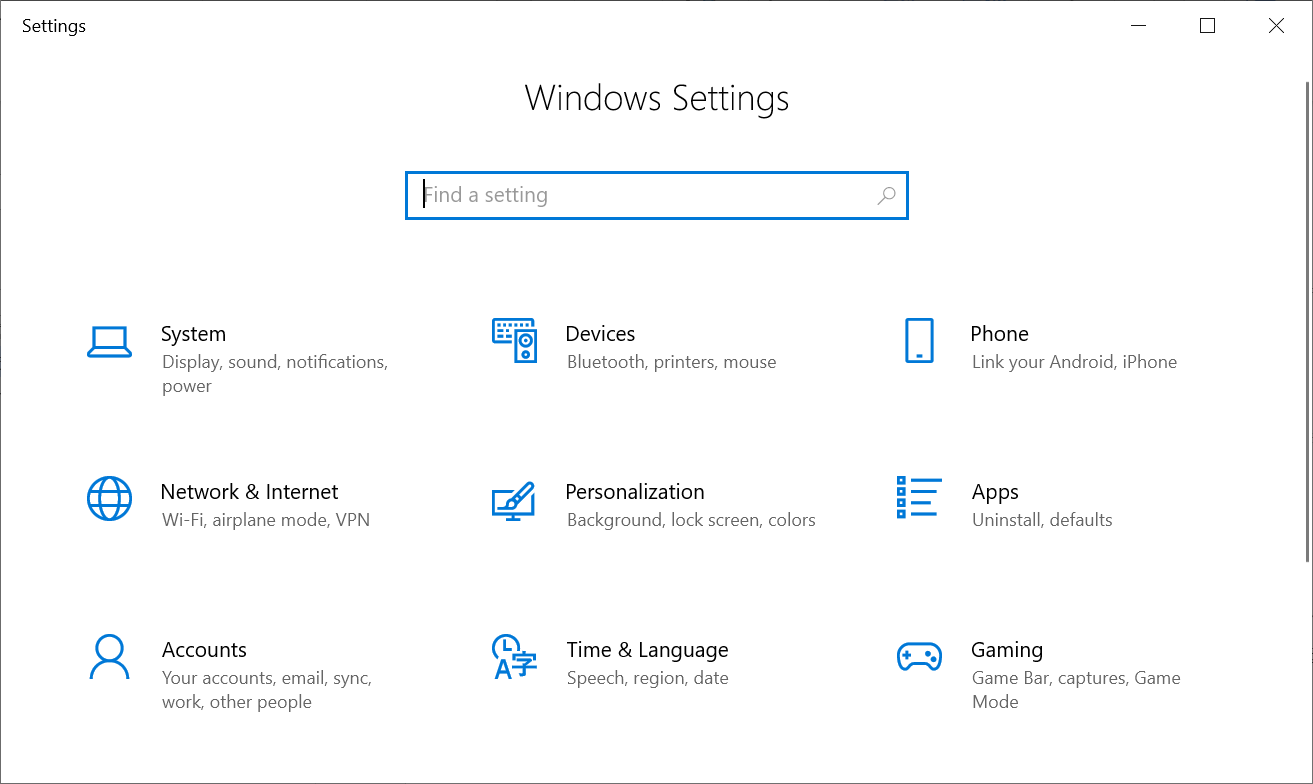 Windows10：言語表示が英語