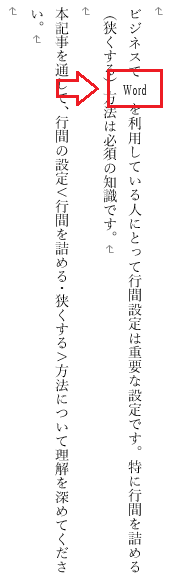 Word：英単語に縦中横を有効にする