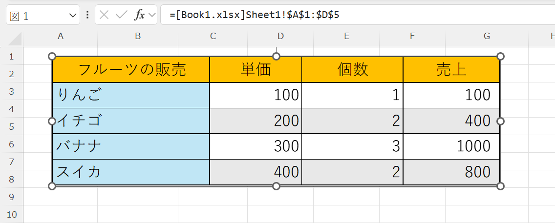 エクセル：貼り付け画像の拡大